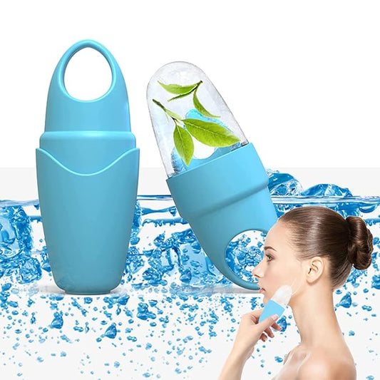 Ice Roller for Face and Eye, Ice face roller,Gua Sha Facial Tools, Facial ice roller, Skin Care Tools,Ice mold for face… (blue-eyes)-GlimoraGlow