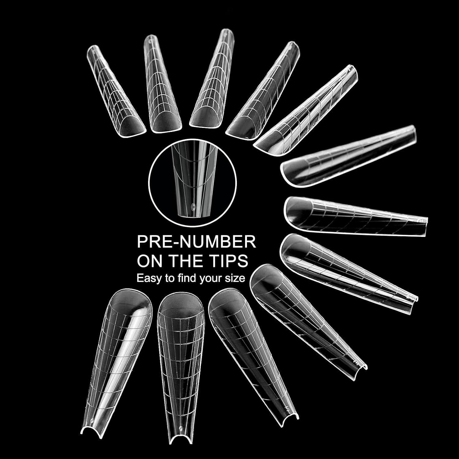 120Pcs Dual Nail Forms,Upper Arched Extension Poly nail gel Nail Forms Full Cover Reusable Nail Molds 12 Sizes for Nail Art Design Salon&DIY-GlimoraGlow