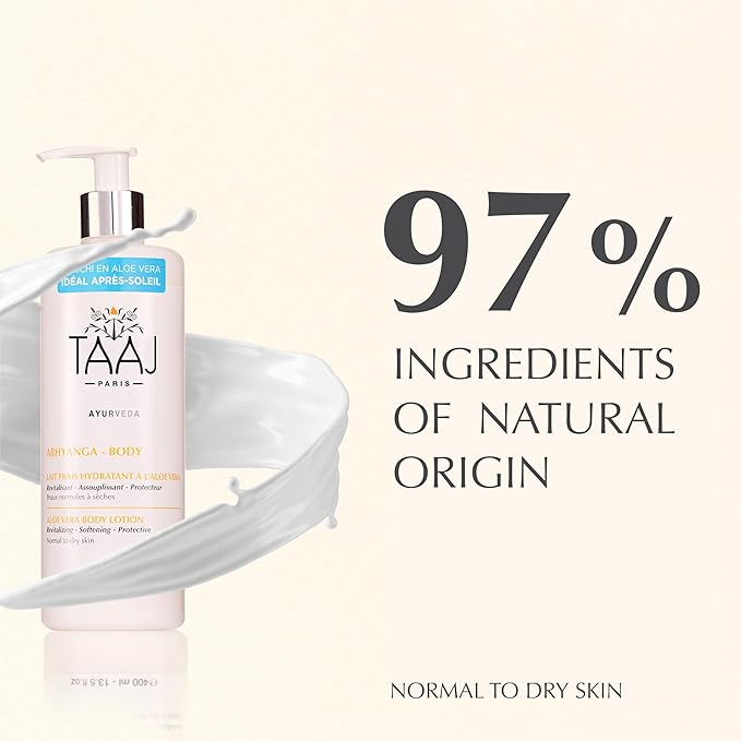 | Refreshing Body Milk with Aloe Vera – Soothes, Hydrates & Revitalizes | Regenerating, Softening & Protective Actives | Non-Greasy Finish |Ayurvedic Skincare | 97% natural & Vegan | 13.5 fl oz-GlimoraGlow