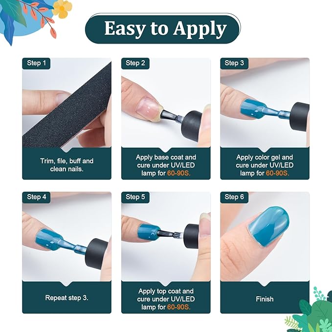 JODSONE 32 Colors Nail Polish Set With U V Light Manicure Nail Tools Nail Art Manicure Salon DIY at Home-GlimoraGlow