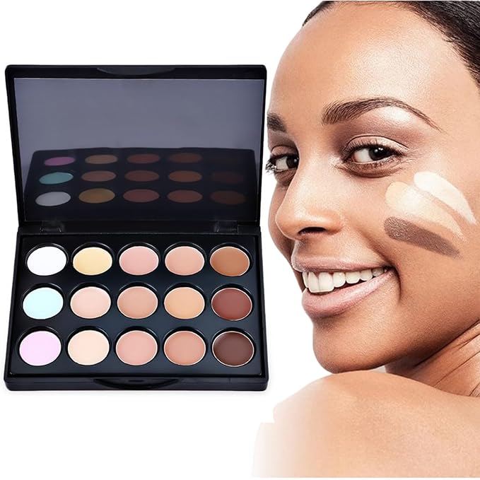 15 Colour Makeup Contour Palette Cream Kit, with 11 Pcs Complete Function Makeup Brushes Set and Storage Bag, Highlighting Light, Medium to Dark, Vegan & Cruelty Free-GlimoraGlow