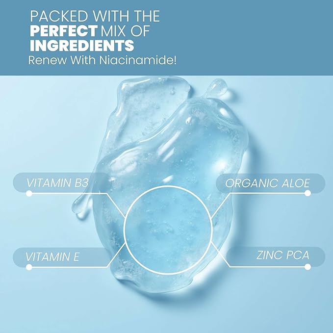 Eva Naturals Niacinamide 12% + Zinc Serum for Face – Dark Spot Remover, Pore Minimizer, Redness Relief, Hydrating Vitamin B3 with Botanical Hyaluronic Acid, Anti-Aging Facial Serum for Clear Skin-GlimoraGlow