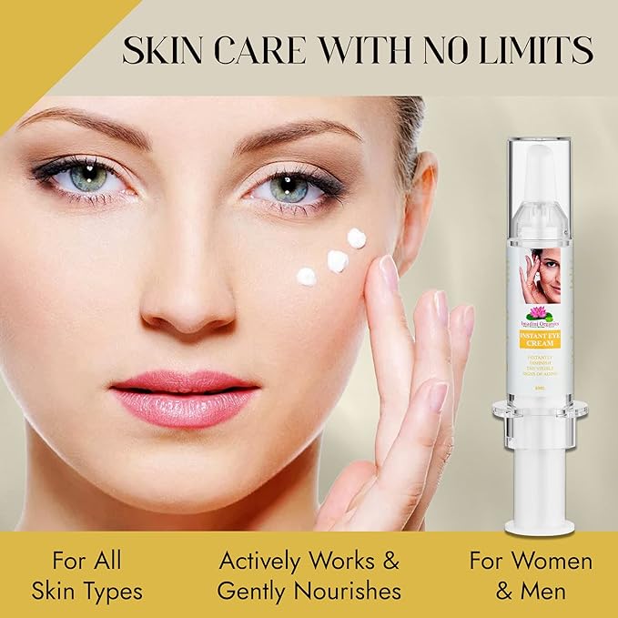 Imadini Natural Eye Wrinkle Cream, Remove Eye Bag Dark Circles, Reduce Puffiness & Eye Wrinkle, Ideal Eye Bag Cream For Both Men & Women– 8ml-GlimoraGlow