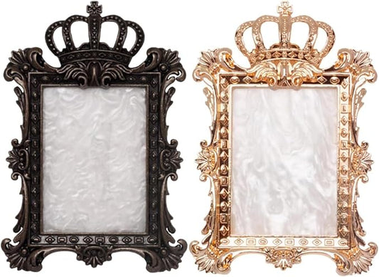 2 Pcs Nail Art Palette, Nail Art Painting Mixed Color Palettes Crown Nail Holder Retro Nail Art Display Board, Nail Art Display Tools Photography Props-GlimoraGlow