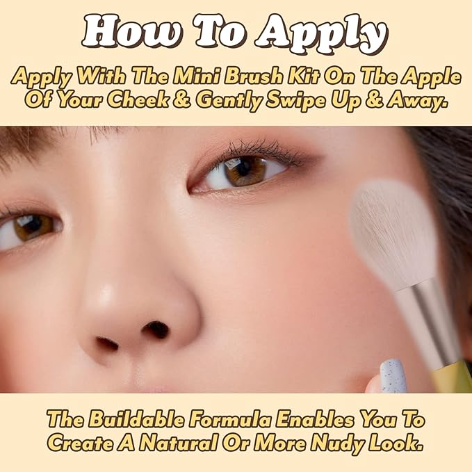 I'm Meme Palette - Afternoon Tea Blusher | Milk Tea Time, Blush for Cheek, Natural & Neutral, Buildable & Blendable, 3 Shades Palette, Matte Powder Blush for Face & Cheeks, For All Skin Tones, 0.42 oz-GlimoraGlow