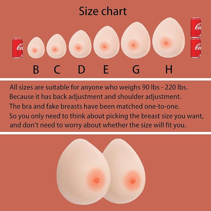 2 In 1 Silicone Breast Forms Pocket Bra Fake Boobs Fake breasts Silicone Breastplate-GlimoraGlow