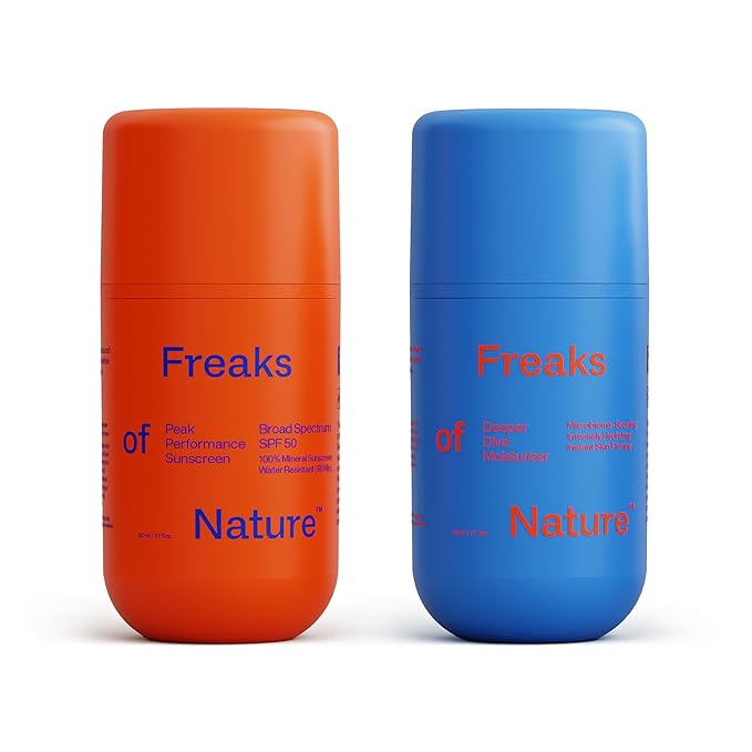 Endurance System Bundle | Deeper Dive Moisturizer Serum & Peak Performance SPF 50 | Hydrating, Firming, Sun Protection | Natural, Eco-Friendly, Reef-Safe, Cruelty-Free | All Skin Types-GlimoraGlow