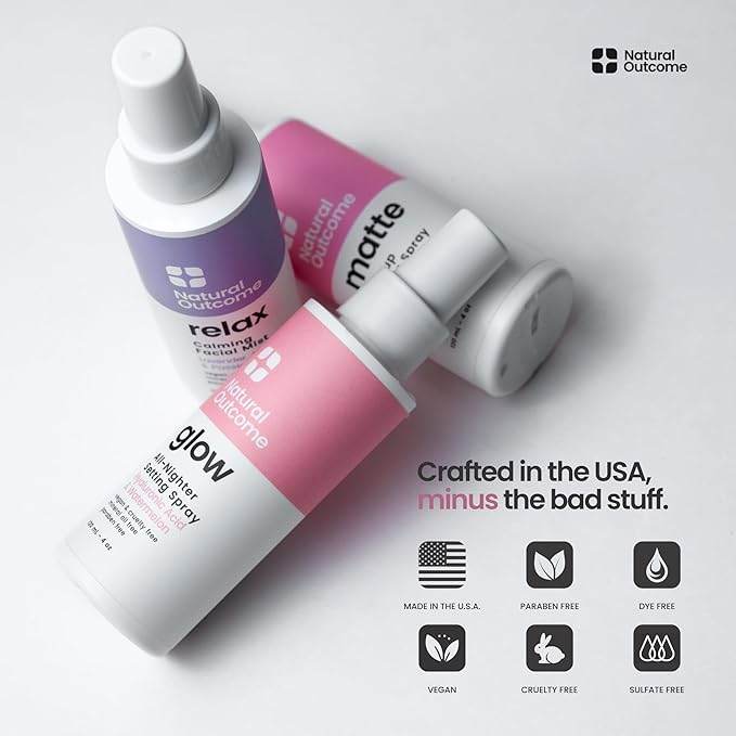 Face Mist Trio Collection – Hydrating Facial Mist Spray for Glowing Skin – Rosewater, Lavender & Hyaluronic Acid – Makeup Setting & Refreshing Face Spray Mist-GlimoraGlow