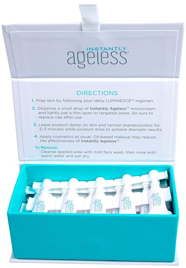 Instantly Ageless Facelift in A Box - Instant Eye Bag Remover Puffiness -1 Box of 25 Vials - Instant Under Eye Bags Remover - Wrinkle Tightener - Instant Wrinkle Remover for Face Instant Lift-GlimoraGlow