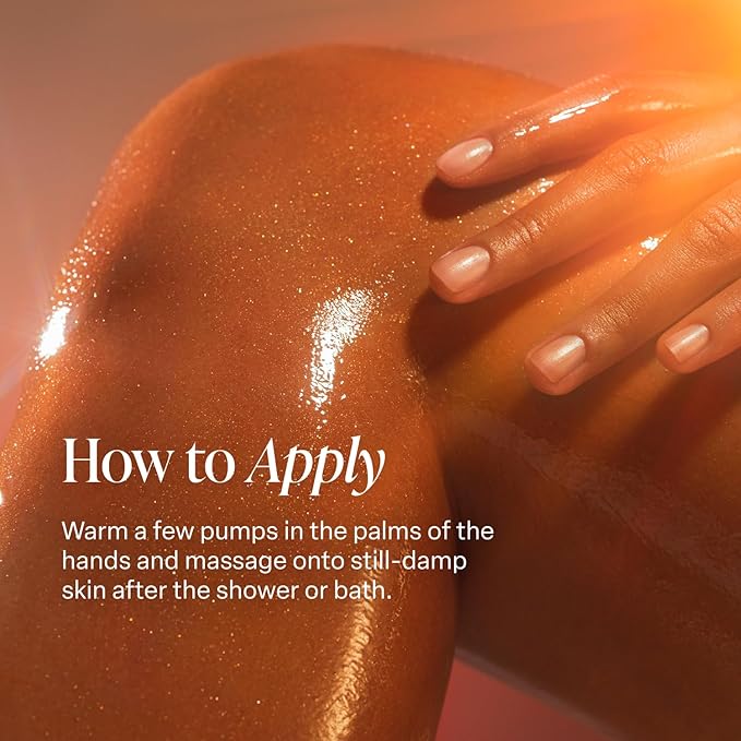 Saltair Shimmering Body Oil - Santal Bloom Scented Dry Oil Moisturizer with Light-Reflecting Pearl Pigments. Moisturizing Glow for All Skin Types - 4 Fl Oz-GlimoraGlow