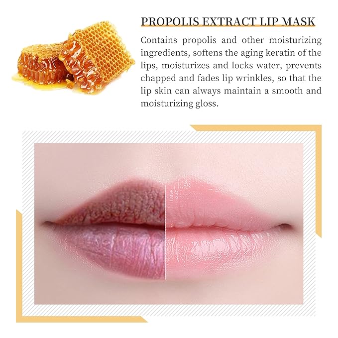 2 PCS Bee Honey Lip Balm Honey Pot, Bee Honey Lip Mask, Reduces Lip Lines, Hydrate & Moisturizing Lip Skin Care, Prevention Dry Cracked Lips, Bee Honey Lip Balm for Lip Repair Treatment-GlimoraGlow