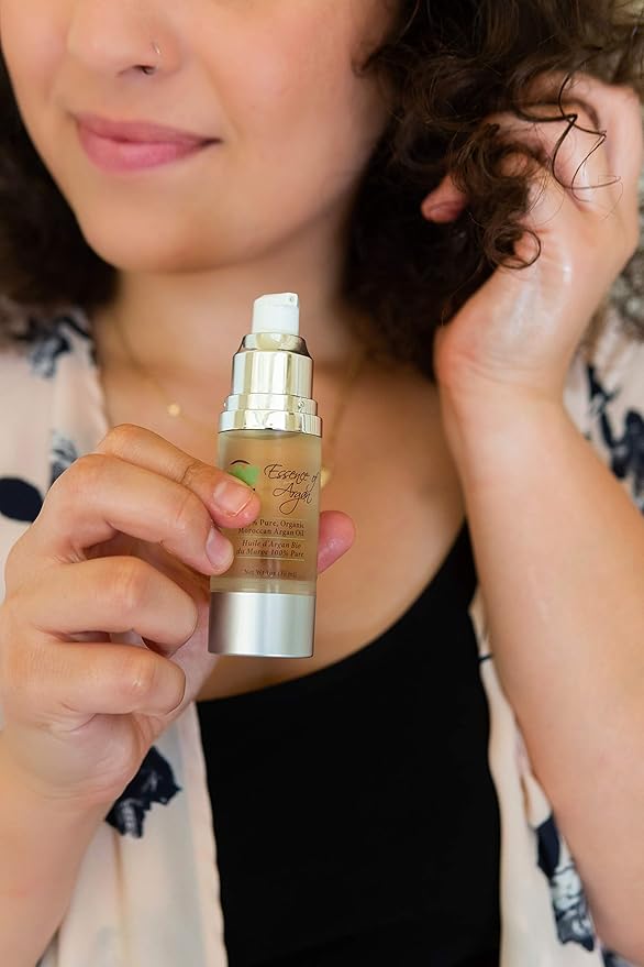 Essence Of Argan 100% Pure Moroccan Organic Argan Oil - Natural EcoCert Oil that Nourishes, Conditions and Moisturizes Your Skin, Hair and Nails-GlimoraGlow