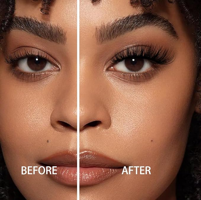 Lashes Clear Band Fox Eye Lashes 3D Volume Faux Mink Eyelashes Wispy False Eyelashes Strips 7 Pairs by Kiromiro-GlimoraGlow