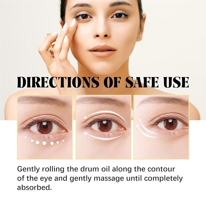 Time Eraser Rollerball Castor Oil and Frankincense, Time Eraser Rollerball, Castor Oil and Frankincense Eye Roller for Reducing Dark Circles and Bags Under Eyes-GlimoraGlow