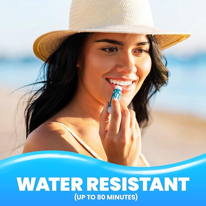 Rubber Ducky | Lip Sunscreen, Lip Balm with SPF 44, Waterproof Sunscreen Lip Balm | Vegan, Untinted, Mint Flavor, with Vitamin E | All Season - Broad Spectrum Sunscreen for Lips-GlimoraGlow