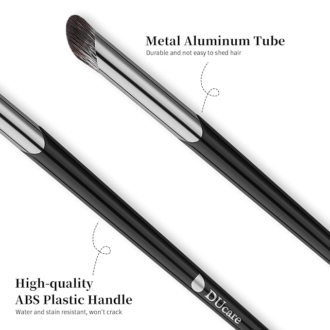 DUcare Nose Contour Brush, Angled Concealer Brush Under Eye, Small Under Eye Makeup Brush for Dark Circles Puffiness Puffy Face Eyebrow Eyes (V02 Mini Contour Brush)-GlimoraGlow