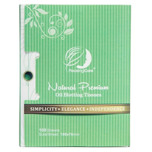 Natural Green Tea Oil Absorbing Tissues - 100 Counts, Premium Face Oil Blotting Paper - Take Only 1 Piece Each Time Design - Large 10cmx7cm Oil Absorbing Sheets, No Waste and Easy to Carry in Pocket!-GlimoraGlow