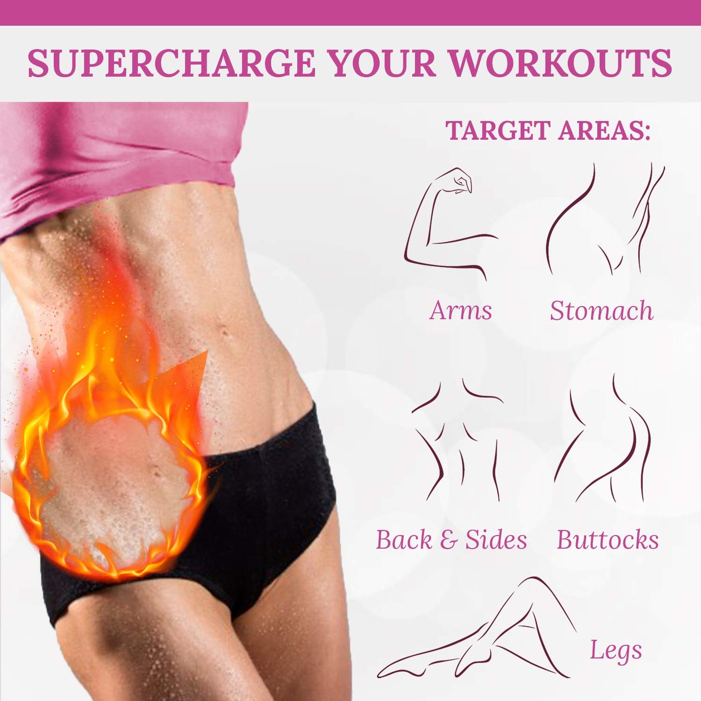 Cellulite Cream Hot Gel with Coconut Oil Extract | Sweat Cream to Helps Firm, Tone, and Tighten Skin and Reduce Appearance of Cellulite | 8.1Oz-GlimoraGlow