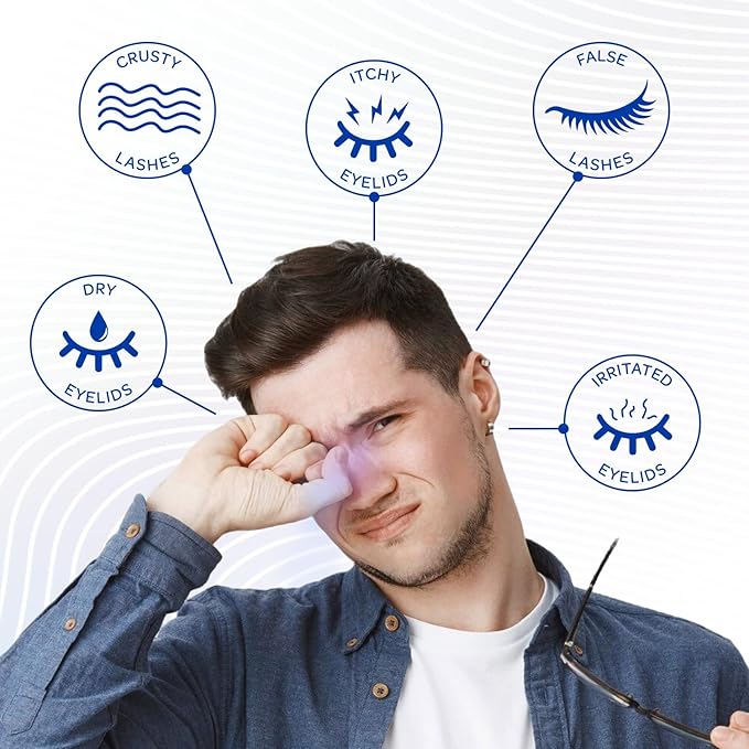 Eyelash and Eyelid Cleanser – High Purity Hypochlorous Eye Wash Solution, Lid and Lash Cleanser that Quickly Calms and Soothes Irritated, Clogged Skin (2oz)-GlimoraGlow