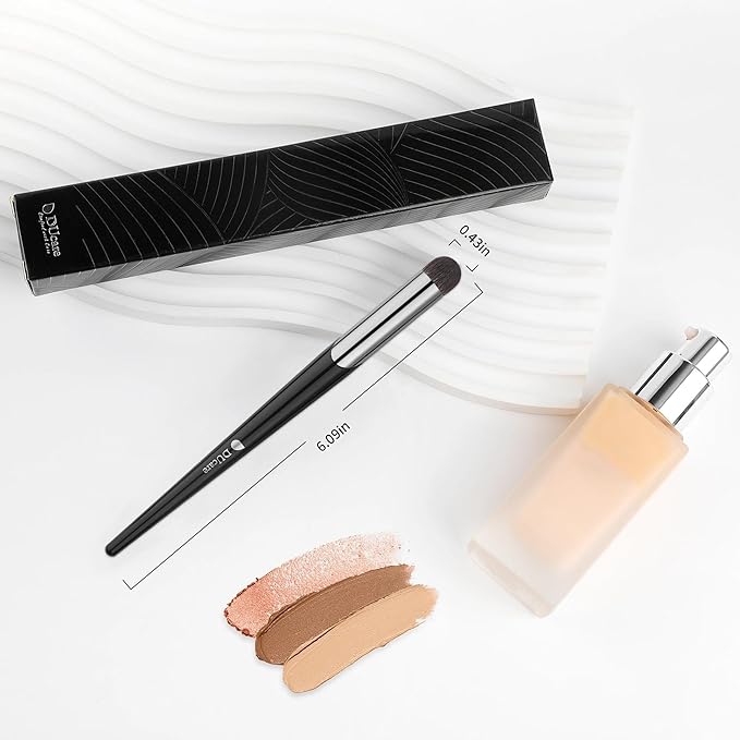 DUcare Tapered Small Concealer Brush Under Eye, Nose Contour Brush Mini Makeup Brushes Ideal for Liquid, Cream, and Powder Concealer(V03)-GlimoraGlow
