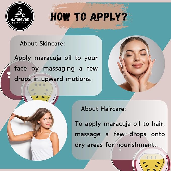 Naturevibe Botanicals Maracuja Oil 32 Ounces | 100% Pure and Natural | Great for Skin Care and Hair Care-GlimoraGlow