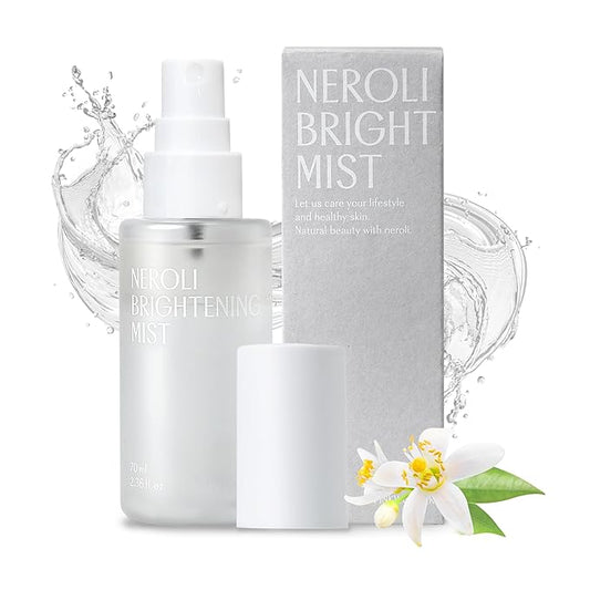 PINKWONDER Neroli Mist 2.36oz (70ml), Hydrating Facial Spray with Neroli & Jojoba Oil, Glowing and Radiant Skin, Antioxidant, Korean Skincare-GlimoraGlow