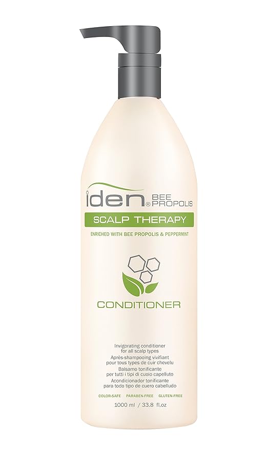 IDEN Bee Propolis Scalp Therapy Conditioner, For Sensitive Scalp, Soothes Irritation, Promotes Healthy Scalp, 33.8 fl.oz-GlimoraGlow
