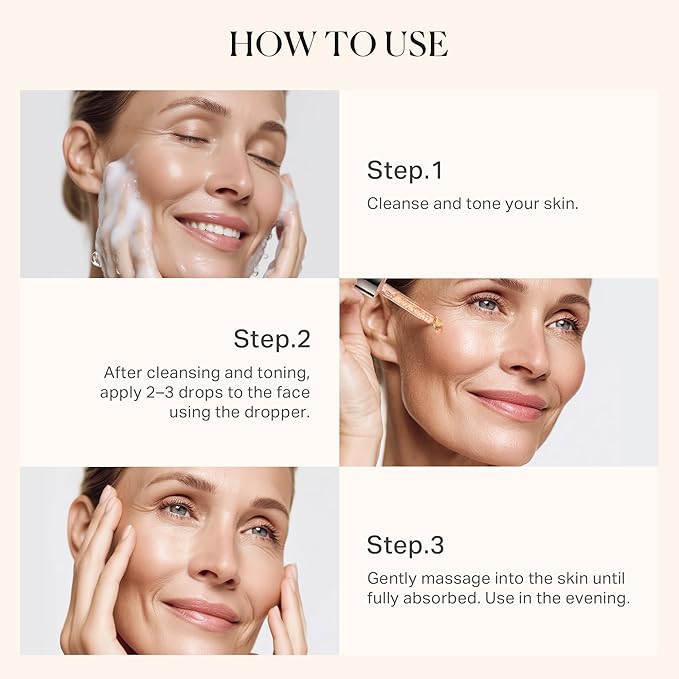 1% Retinol Face Oil with Firming, Smoothing & Glowing– Retinol Serum for Face, Lightweight Squalane Facial Oil for Fine Lines, Texture & Anti-Aging, Gentle for All Skin 1.01 fl oz-GlimoraGlow