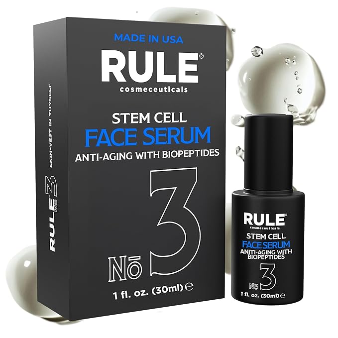 No.3 - Facial Serum with Biopeptides & Apple Stem Cells, Face Serums for Anti Aging, Peptide Serum as Skin Toner and Dark Spot Remover for Face, 30 mL-GlimoraGlow