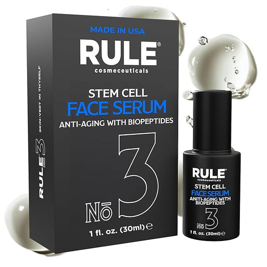 No.3 - Facial Serum with Biopeptides & Apple Stem Cells, Face Serums for Anti Aging, Peptide Serum as Skin Toner and Dark Spot Remover for Face, 30 mL-GlimoraGlow