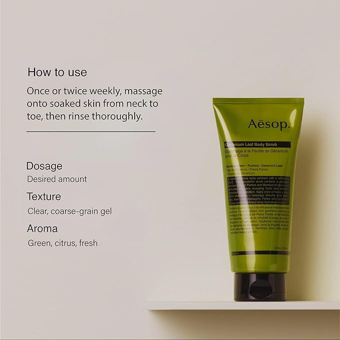 Aesop Geranium Leaf Body Cleanser + Scrub | 16.9 oz + 6.2 oz-GlimoraGlow