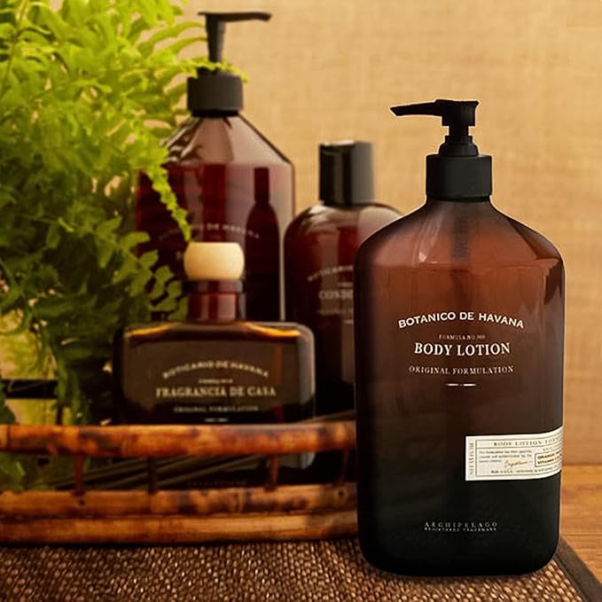 Archipelago Botanicals Botanico De Havana Lotion, Moisturizing Sugar Cane Pineapple & Orange Body Lotion for Soft, Healthy Skin, Paraben Free, Phthalate Free, 15.3 oz-GlimoraGlow