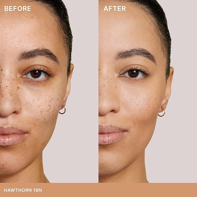 ILIA - Skin Rewind Complexion Stick - Foundation + Concealer + Skincare | Non-Toxic, Vegan, Cruelty-Free, Clean Makeup (18N - Hawthorn, 0.35 oz | 10 g)-GlimoraGlow