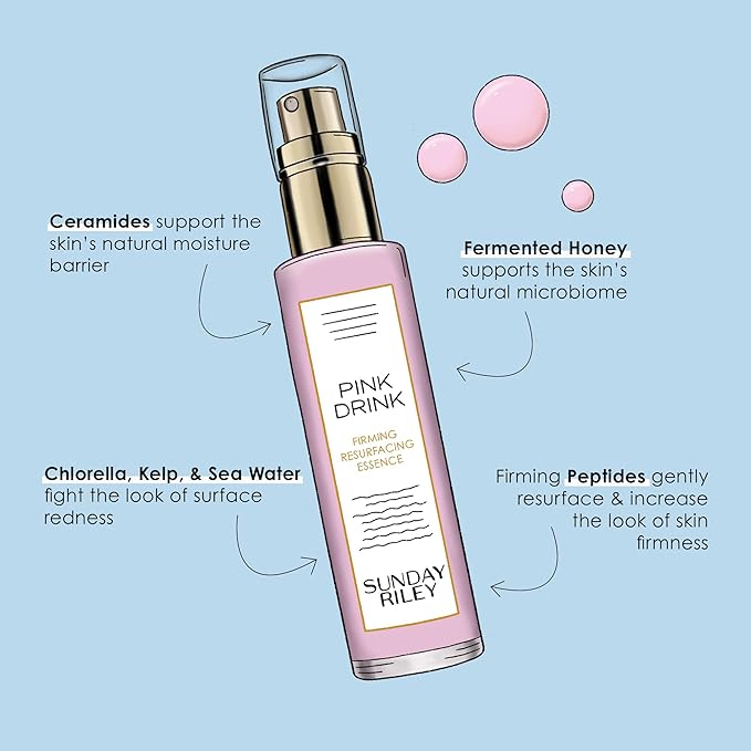 Sunday Riley Pink Drink Skin Firming Resurfacing Essence Face Mist-GlimoraGlow