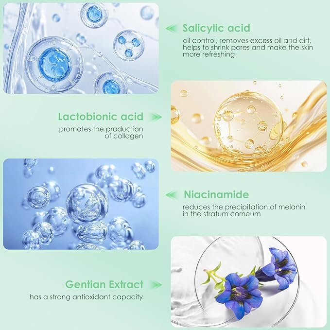 AUSLKA Salicylic Acid Oil Balancing Spray with 2% Salicylic Acid Regulates Skin Balance for Pimple and Oily Skin, Fruit Acid Spray for Face & Body (3.4 Fl Oz)-GlimoraGlow