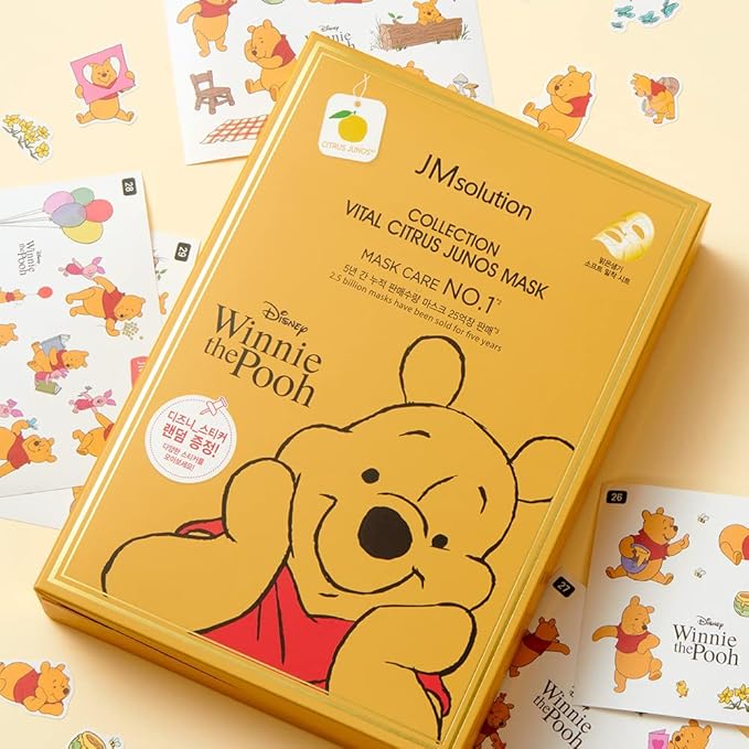 JMsolution Disney Collection Vital C mask- Brightening Elastic -Korean Skin care facial mask 10EA-GlimoraGlow
