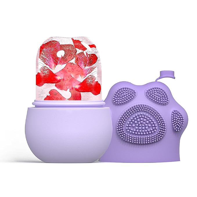 Ice Face Roller, Joyeee Silicone Ice Roller For Face and Eyes Puffiness Relief Reusable Face Ice Cubes Migraine Pain Relief Facial Ice Mold Skincare Tools Gifts for Women Beauty-GlimoraGlow