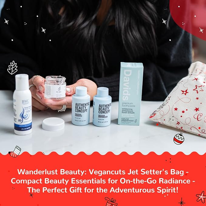 Jet Setter's Selfcare Essentials - Vegan Beauty Set Gift for Women - On-the-Go Skincare And Vacation Beauty Essentials - Compact Travel Size Beauty Products Gift Set - Great Christmas Gift for Her-GlimoraGlow