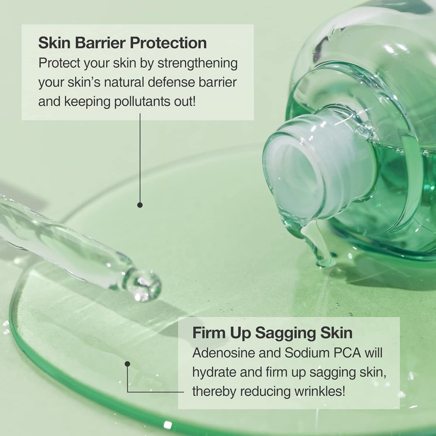 Skin Barrier Fluid – Anti-Wrinkle Ampoule with Adenosine, Hydrolyzed Collagen, Improves Elasticity & Firmness, Hydrating Serum for Dry & Aging Skin. 1.69 fl.oz (50ml)-GlimoraGlow