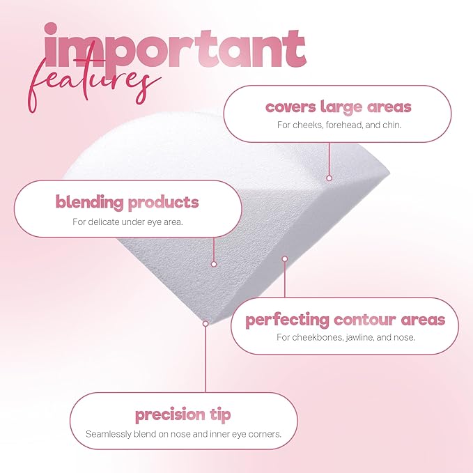 StansOut Memory Foam Makeup Sponge – No-Water-Needed Blender for Liquid, Cream & Powder Foundation – Airbrush Finish, Flawless Application-GlimoraGlow