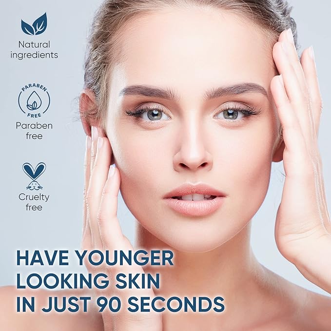 Instant Face Lift Cream, Temporary Skin Tightening Cream with Hyaluronic Acid, Visibly Firming Loose Sagging Skin for Face and Neck in 2 Minutes, Smooth Fine Lines and Wrinkle-GlimoraGlow