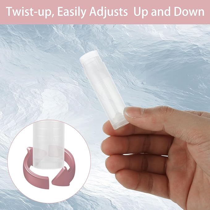 200PCS Lip Balm Tubes with Caps, Clear Lip Balm Tubes Empty Chapstick Tubes Empty Bulk for DIY Lipstick Homemade 3/16 Oz (5.5 ml)-GlimoraGlow