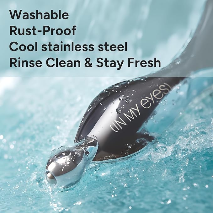 In My Eyes Gua Sha Tool for Face & Eye, Stainless Steel Gua Sha Facial Massager Tool for Reduce Puffiness, Ease Facial Tension & Promote Lymphatic Drainage-GlimoraGlow