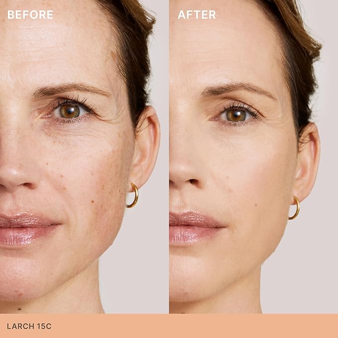 ILIA - Skin Rewind Complexion Stick - Foundation + Concealer + Skincare | Non-Toxic, Vegan, Cruelty-Free, Clean Makeup (15C - Larch, 0.35 oz | 10 g)-GlimoraGlow