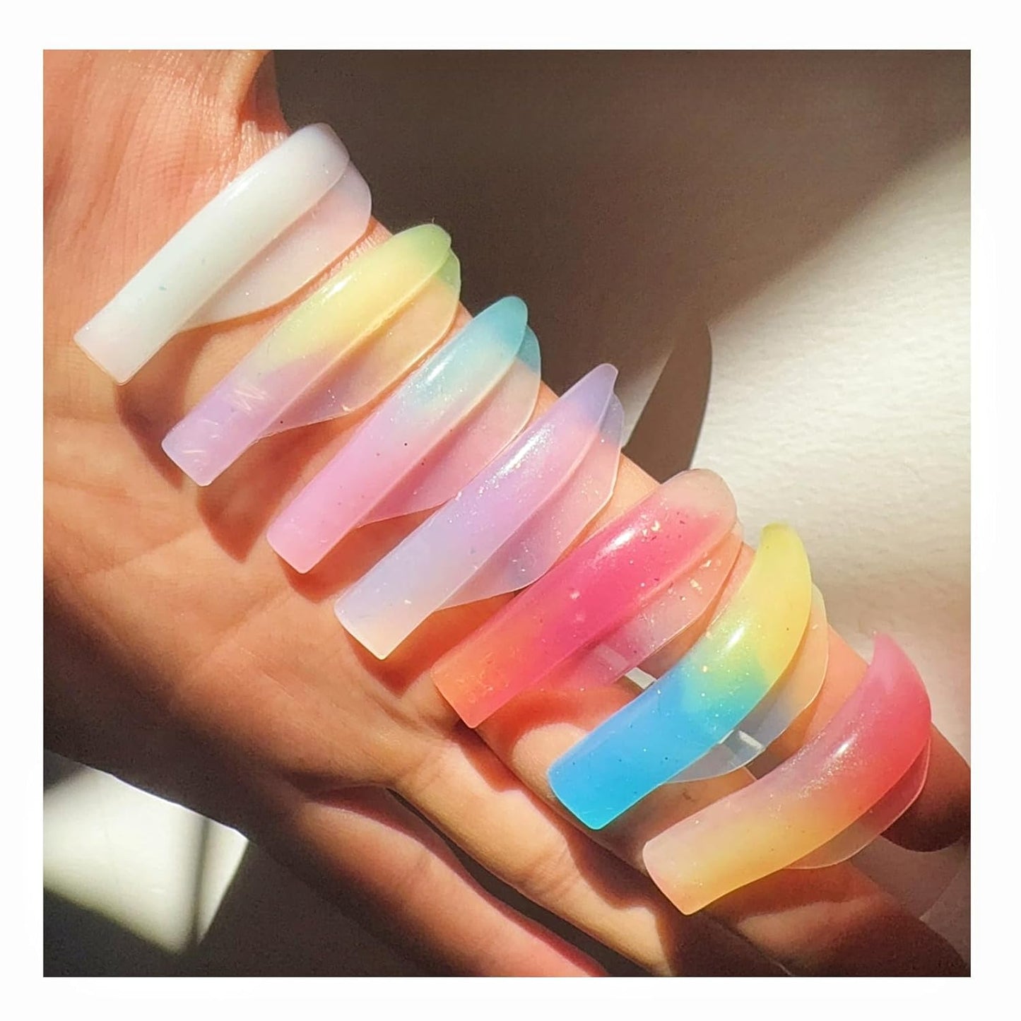 Eyelash Perm Pads 2025 New Gradient Color Silicone Lash Lift Rods Eyelash Perm Silicone Pads 8 Sizes 16 Piece Reusable Soft Lash Lift Pads Shield for Different Length Eyelashes Perfect Lifting-GlimoraGlow