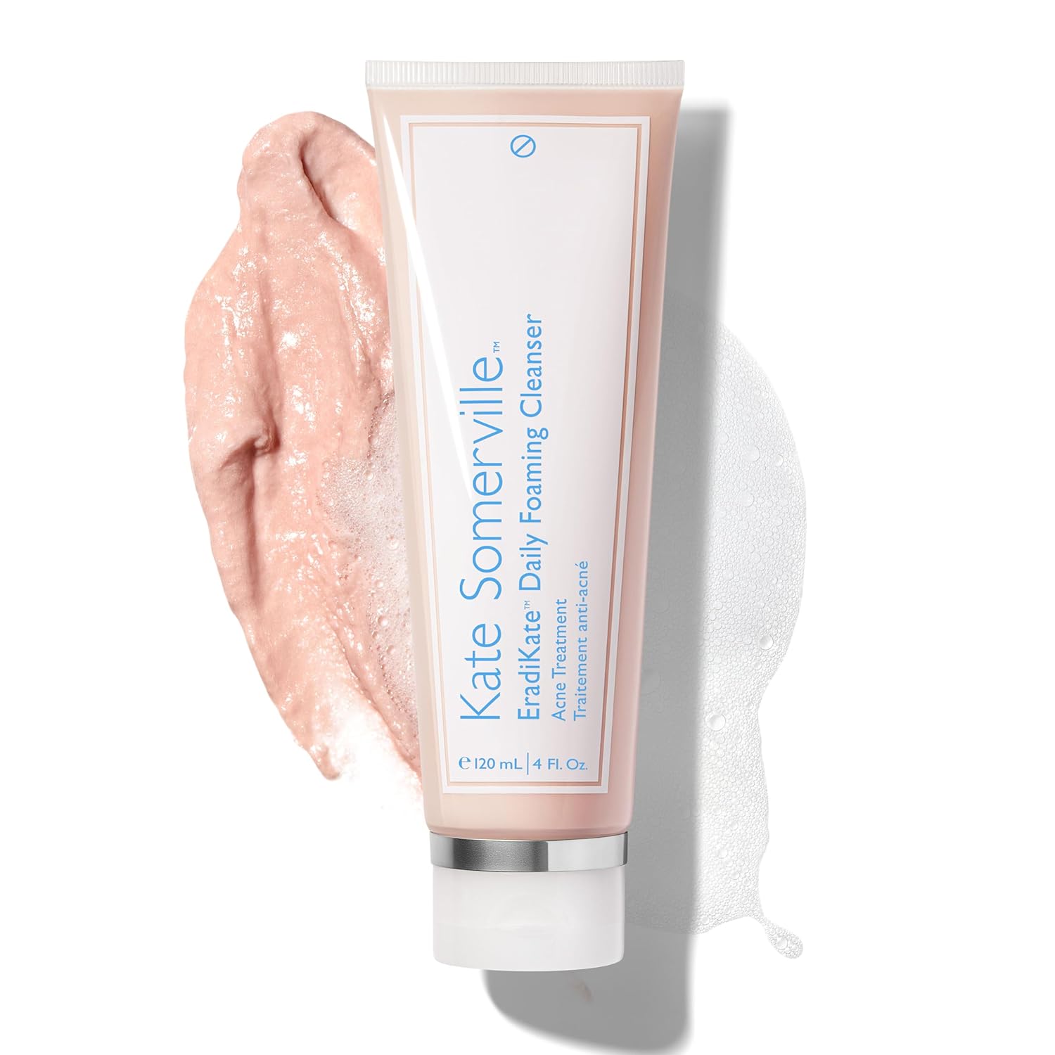 Kate Somerville EradiKate 3% Sulfur Daily Foaming Cleanser Acne Treatment – Clinically Formulated Medicated Face Wash Balances Skin & Cleans Pores, 4 Fl Oz-GlimoraGlow