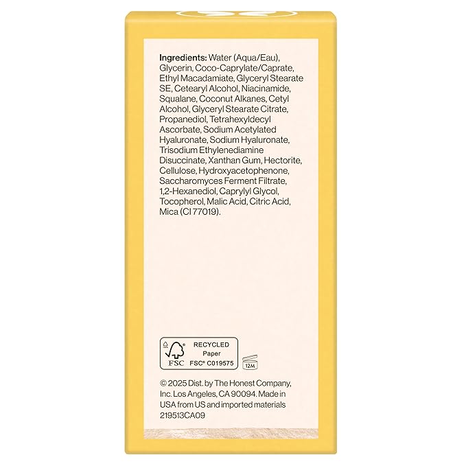 Honest Beauty Everyday Radiance Vitamin C Lightweight Moisturizer | Brightens + Improves Skin Tone | Gentle for Sensitive Skin, Fragrance Free, Vegan | 1.7 fl oz-GlimoraGlow