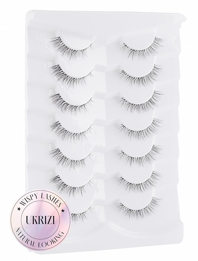 Natural Lashes Mink Natural Eyelashes False Eyelashes Natural Look False Lashes Wispy Eye Lashes Cat Eyelashes Fake Lashes KD292-GlimoraGlow