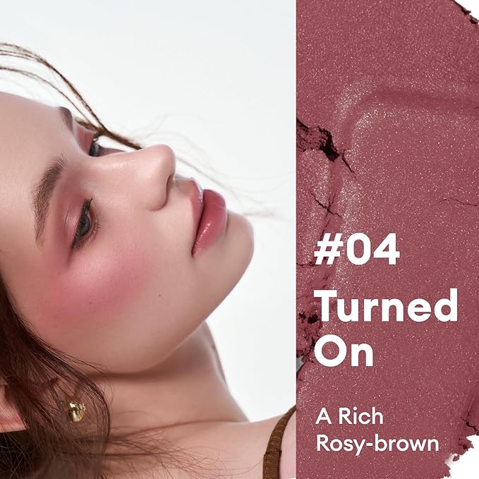 ITY Mood Blush, Blush for Cheeks Makeup,Moisturizing Creamy Blush Dual Funtions, Highly Spreadable, 0.18 oz (5.2g) in Turned On-GlimoraGlow