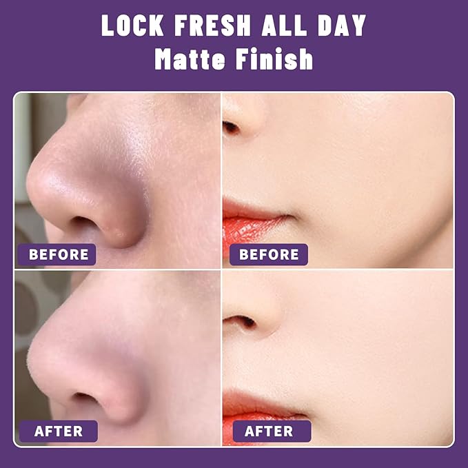 UCANBEMAKUP Long Lasting Makeup Setting Spray Kit- 6.76 Fl oz Hydrating Matte Finish Mist Lightweight Face Make up Fixer +Translucent Loose Setting Powder+2PC Sponge Puff Set-GlimoraGlow